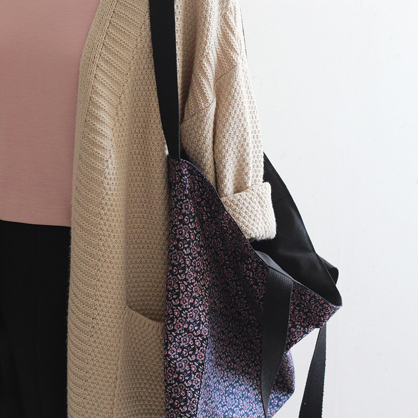 TOTE ECO SHOPPING TRAVEL Purple floral daily Eco B