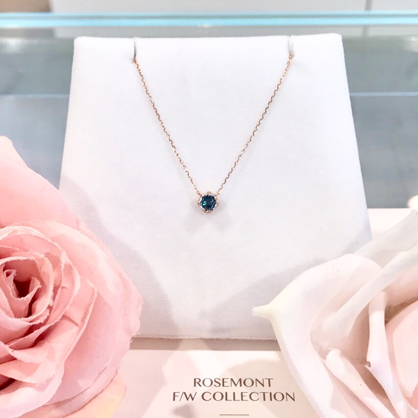 Rose Mont 14K Blue Sapphire Necklace RS0218