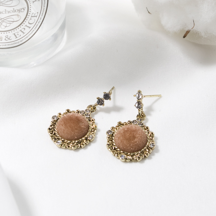 Glam Jewel Bold Drop Earrings Antique Winter Party