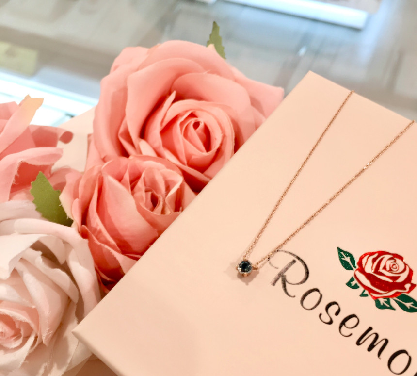 Rose Mont 14K Blue Sapphire Necklace RS0218