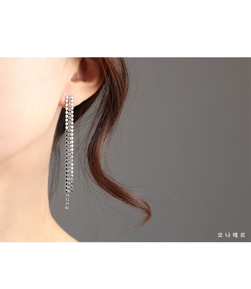 Bold Drop Earrings Antique Cubic Cubic Ears Daily 