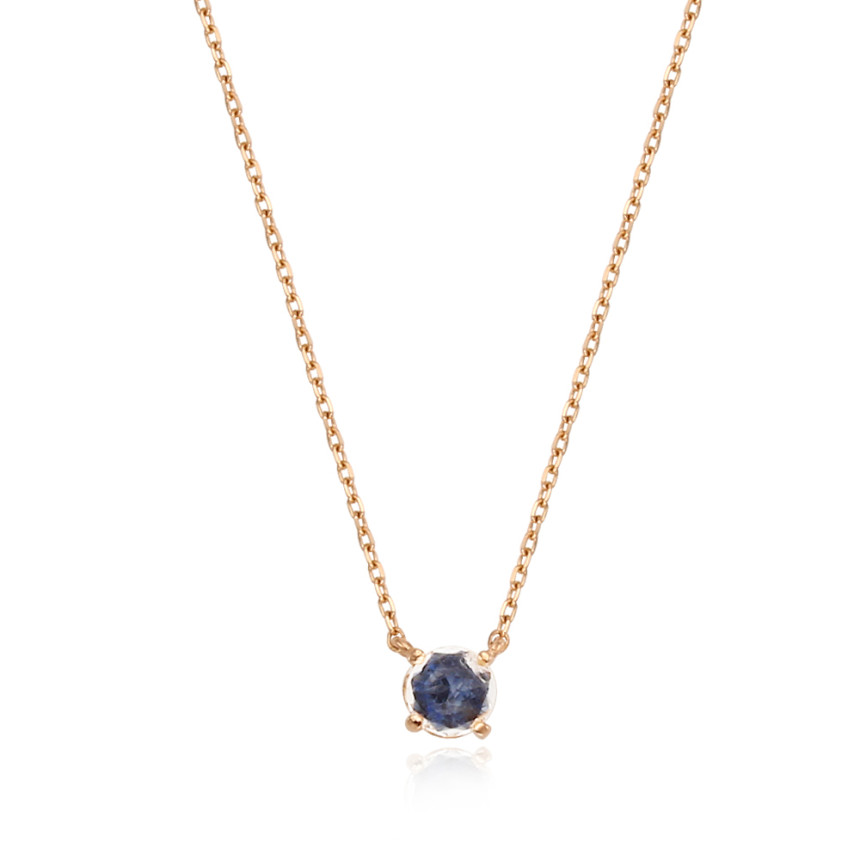 Rose Mont 14K Blue Sapphire Necklace RS0218