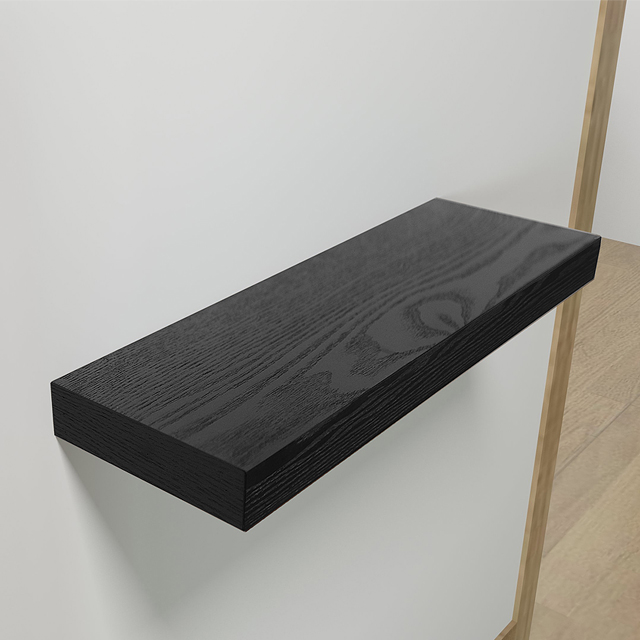 1500 멜리사 무지주 거실 대형 벽걸이tv 선반 블랙 콘크리트벽