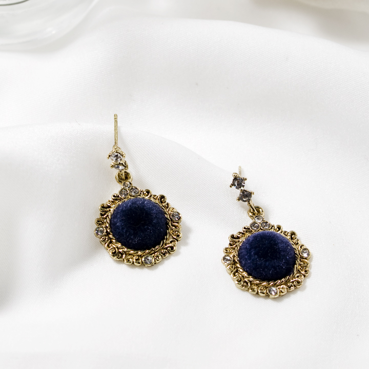 Glam Jewel Bold Drop Earrings Antique Winter Party