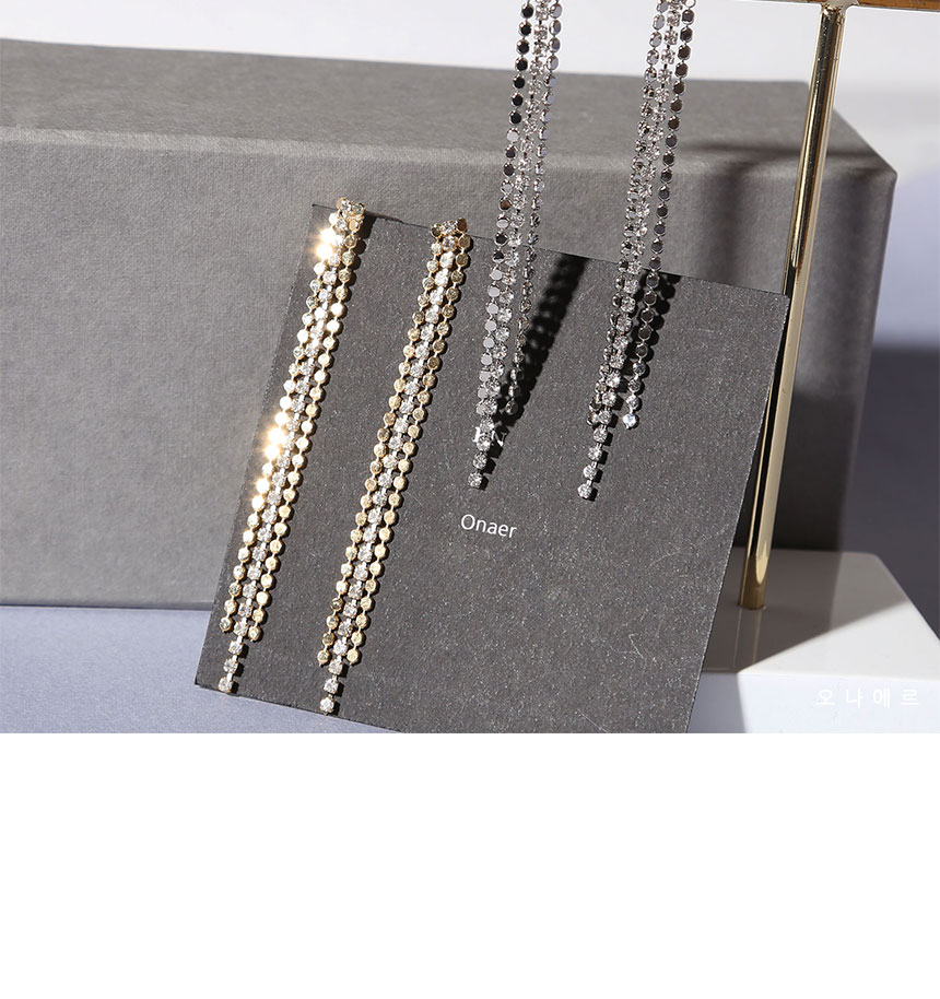 Bold Drop Earrings Antique Cubic Cubic Ears Daily 