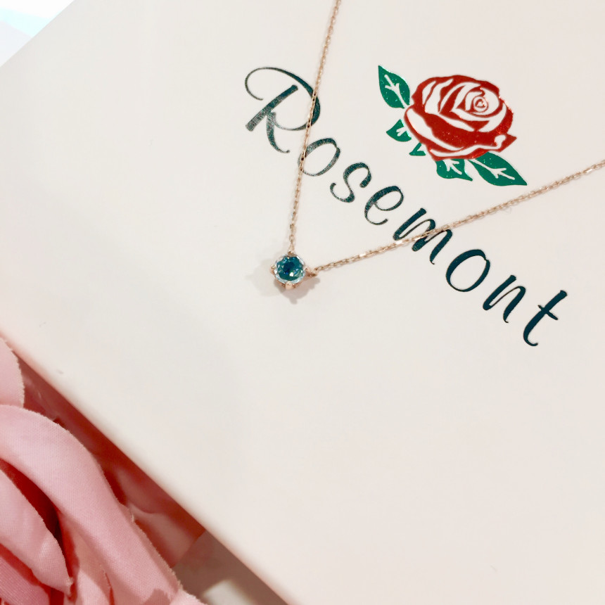 Rose Mont 14K Blue Sapphire Necklace RS0218