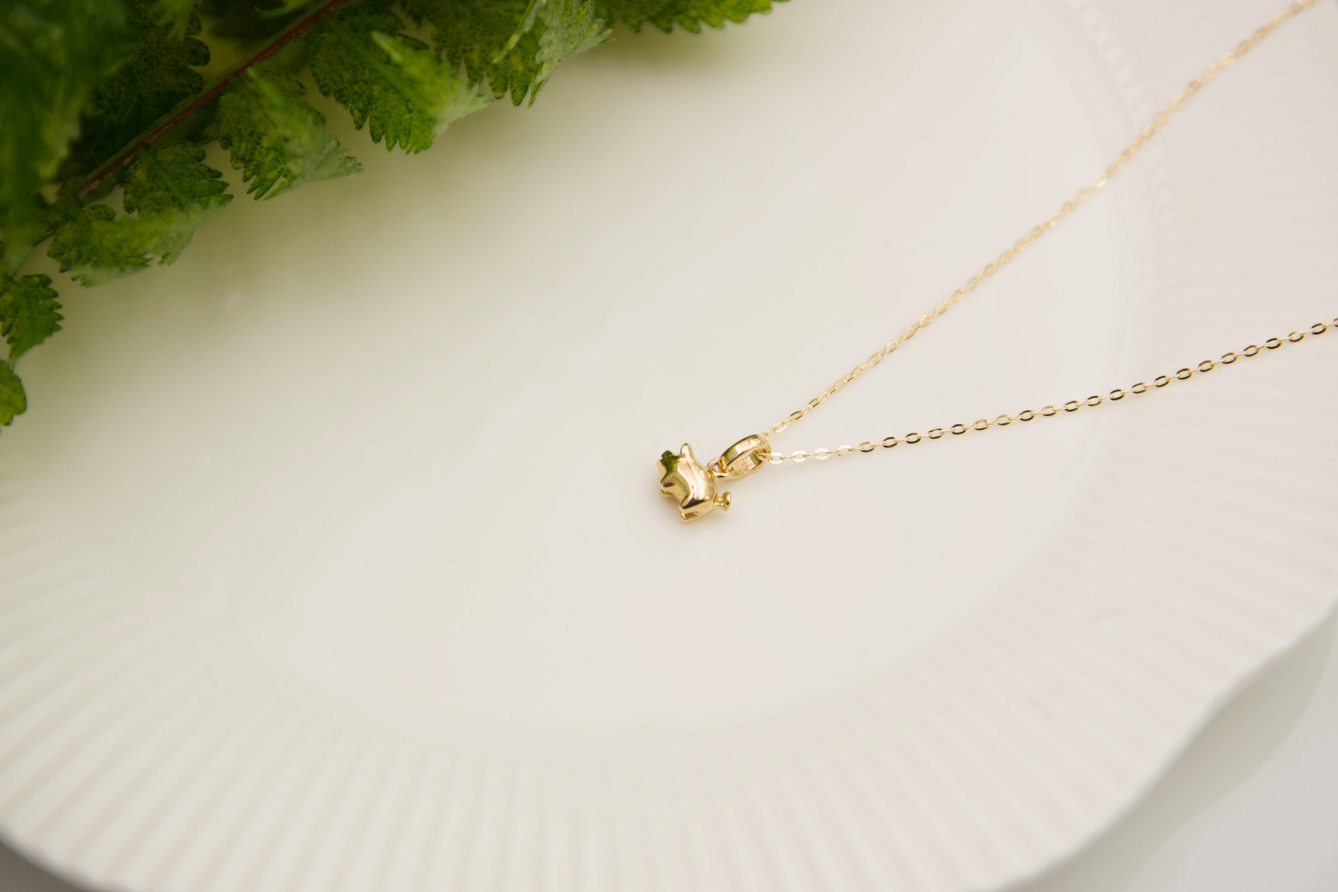 Soft pork necklace 14k gift 14k pendant Significan