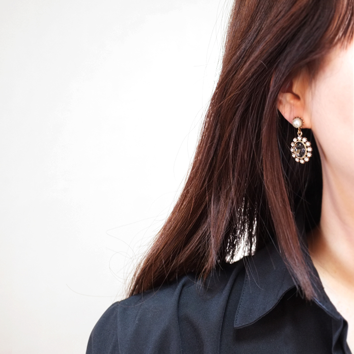 Glam Jewel Bold Drop Earrings Antique Winter Party