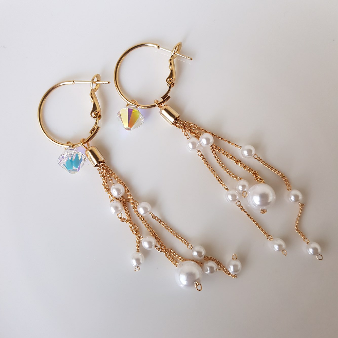ElloSwal Pearl Drop Earrings Wedding Fashion Cheun