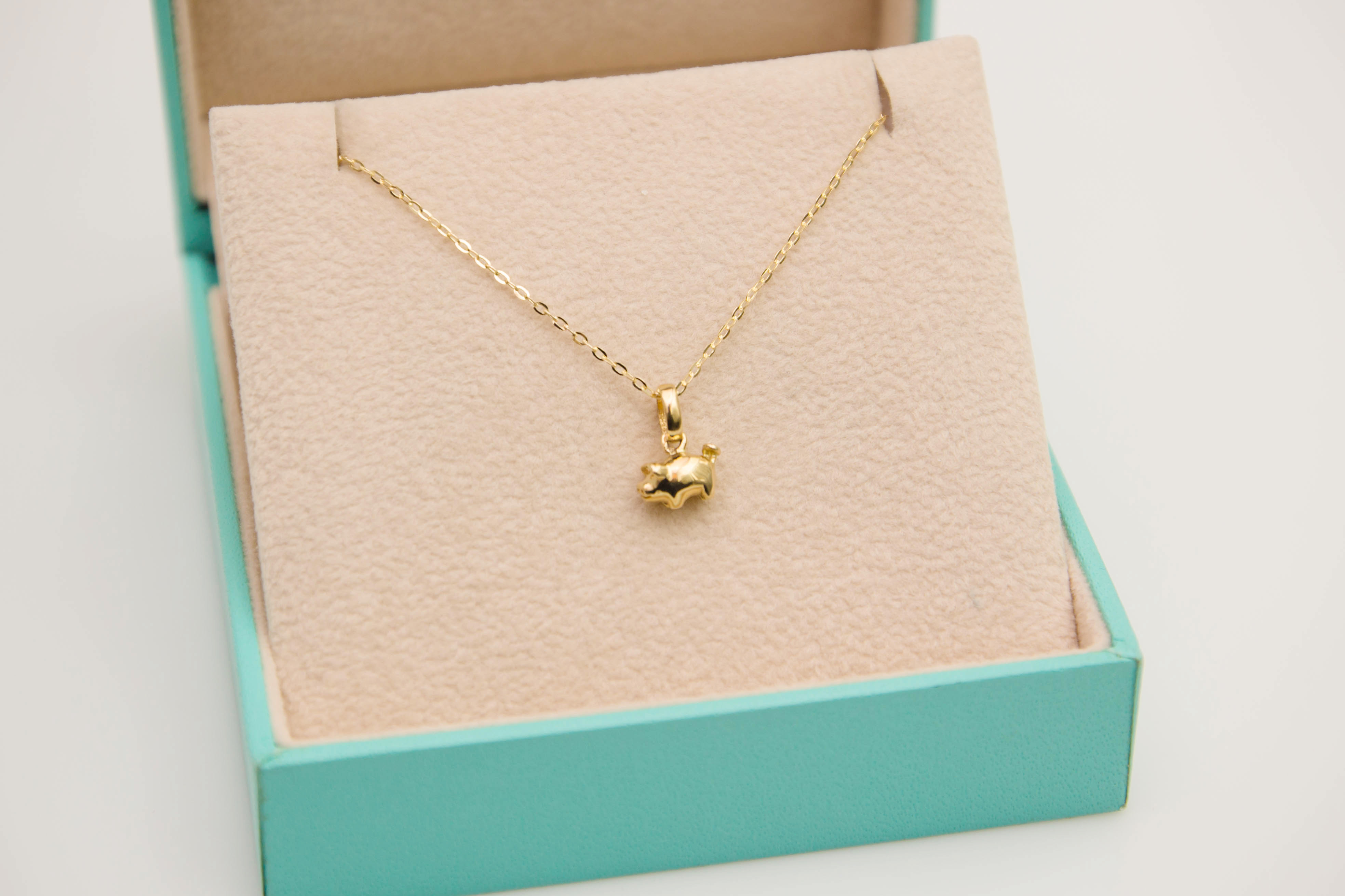 Soft pork necklace 14k gift 14k pendant Significan