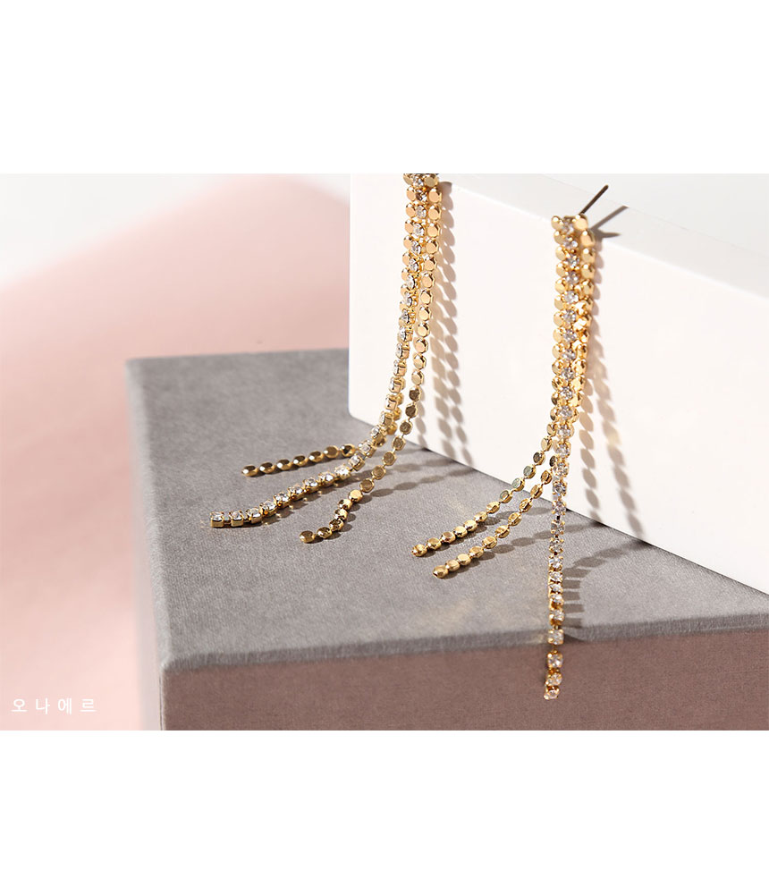 Bold Drop Earrings Antique Cubic Cubic Ears Daily 