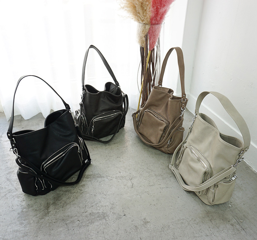 <b><p>Fastener pocket should bag 4color female</p></b><b><p>ファスナーポケットショルダーバッグ4color女性デイリーバックカジュアルバッグモダンな</p></b><br /><br /><p align='center'>