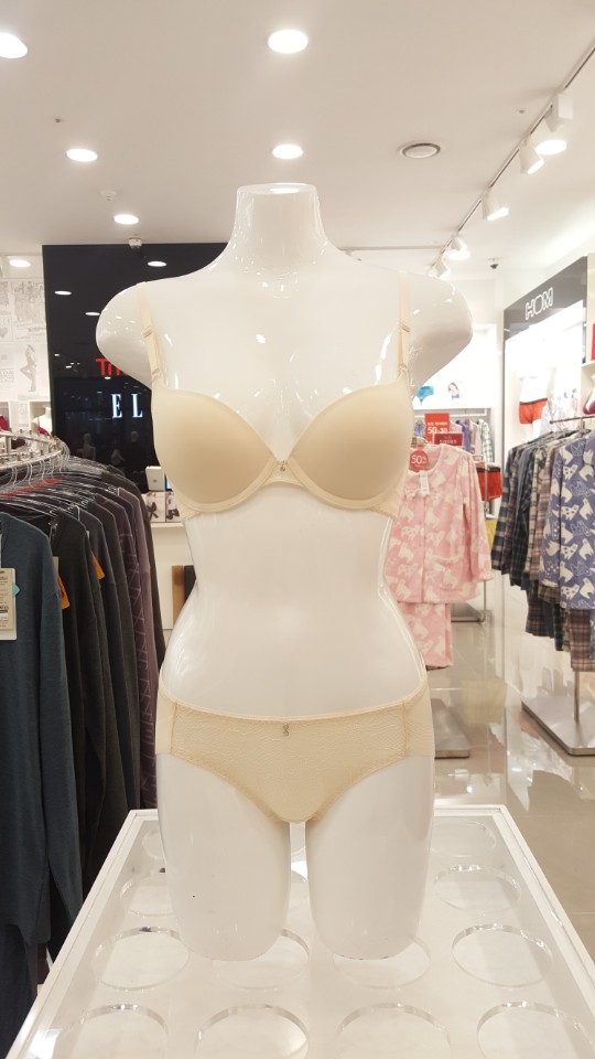 Triumph Cream Color Bread Bun Bra Panties Set TWB0