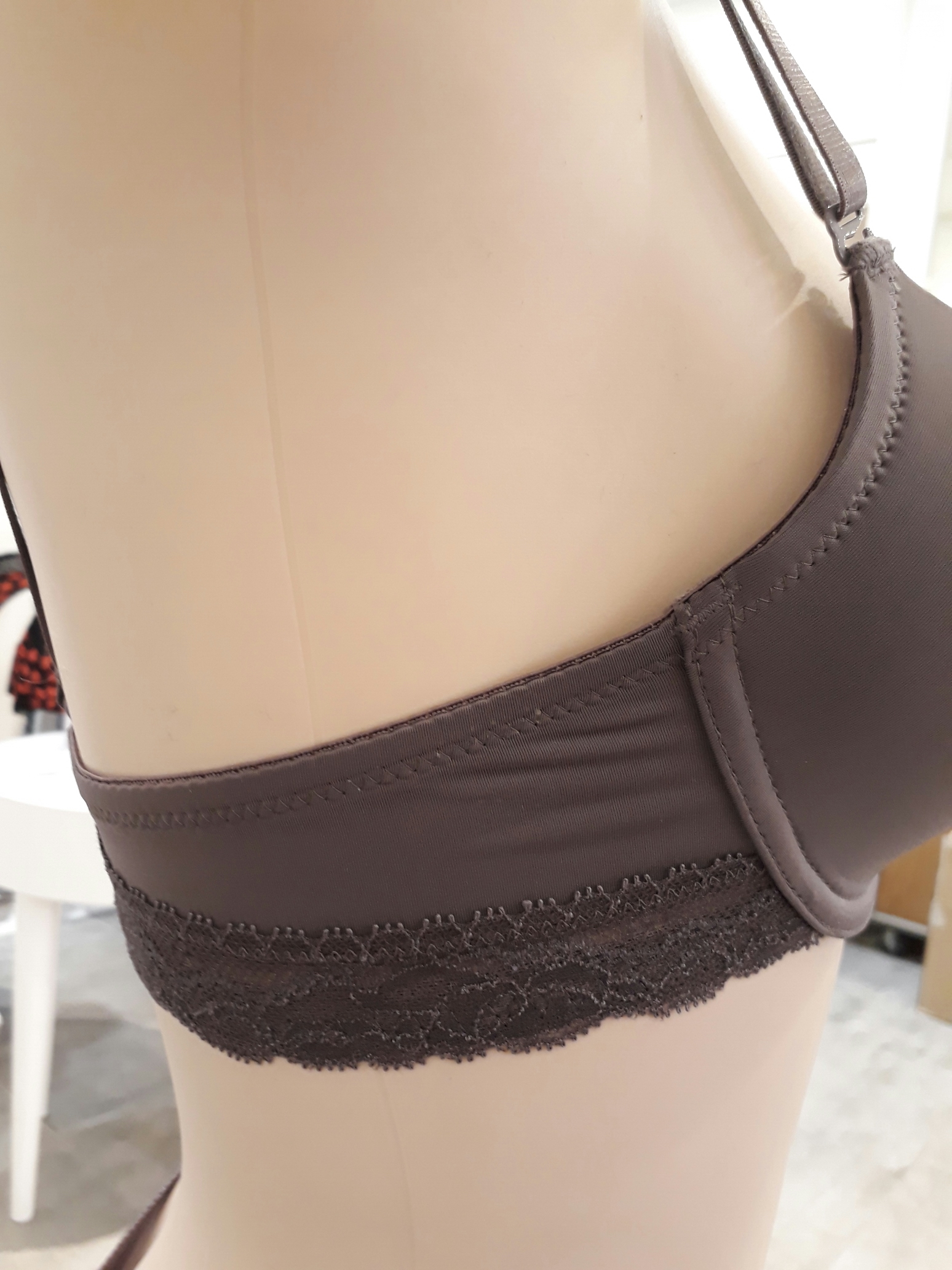 Elle - Charcoal Simple Bra EPB2917