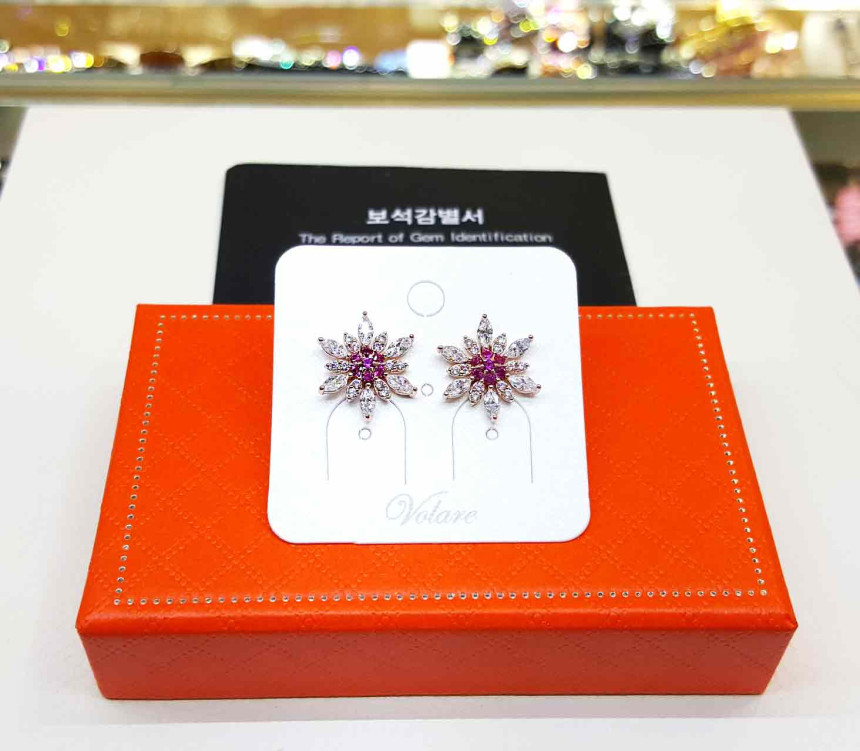 Volare lubi snow flake earrings SPE310 Elegantly r