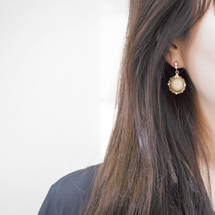 Glam Jewel Bold Drop Earrings Antique Winter Party