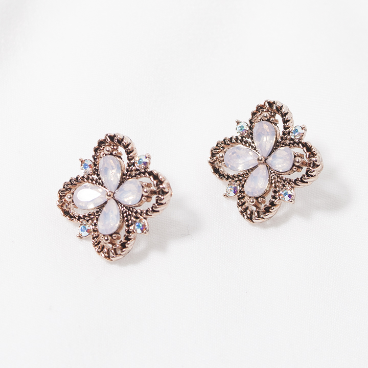 Glam Jewel Bold Drop Earrings Antique Winter Party