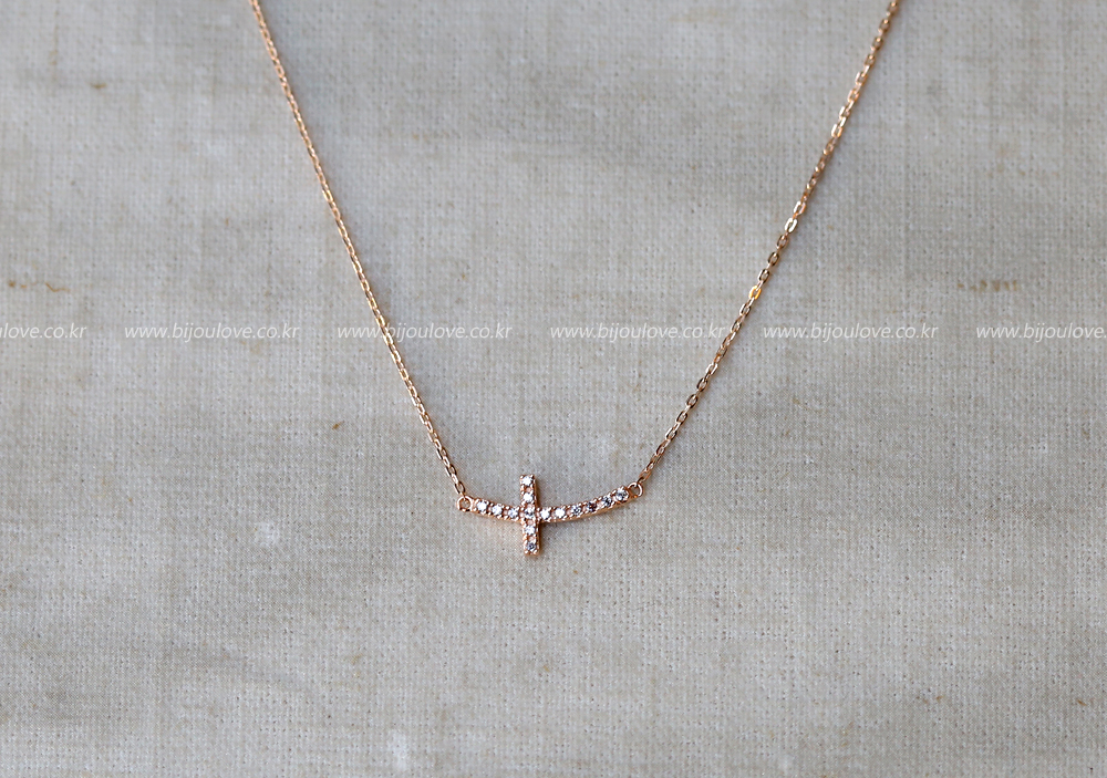 18k Ray Cubic Cross Necklace 14k Rosary 14k Church