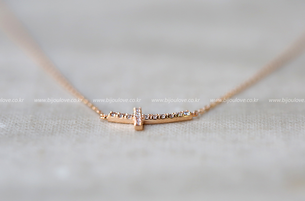 18k Ray Cubic Cross Necklace 14k Rosary 14k Church