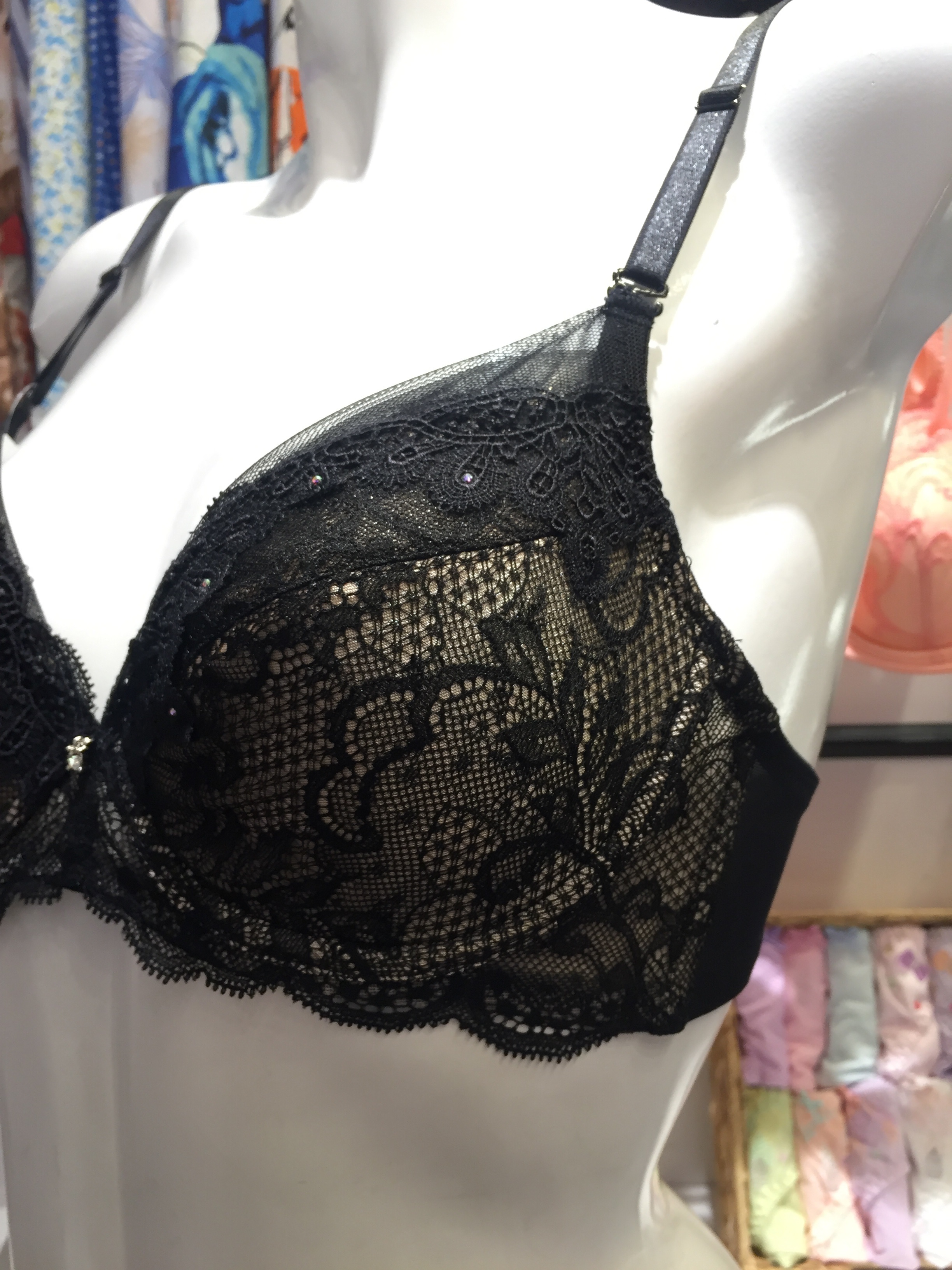 Shining See-through Full Cup Bra A ~ D Cup VBRZ006