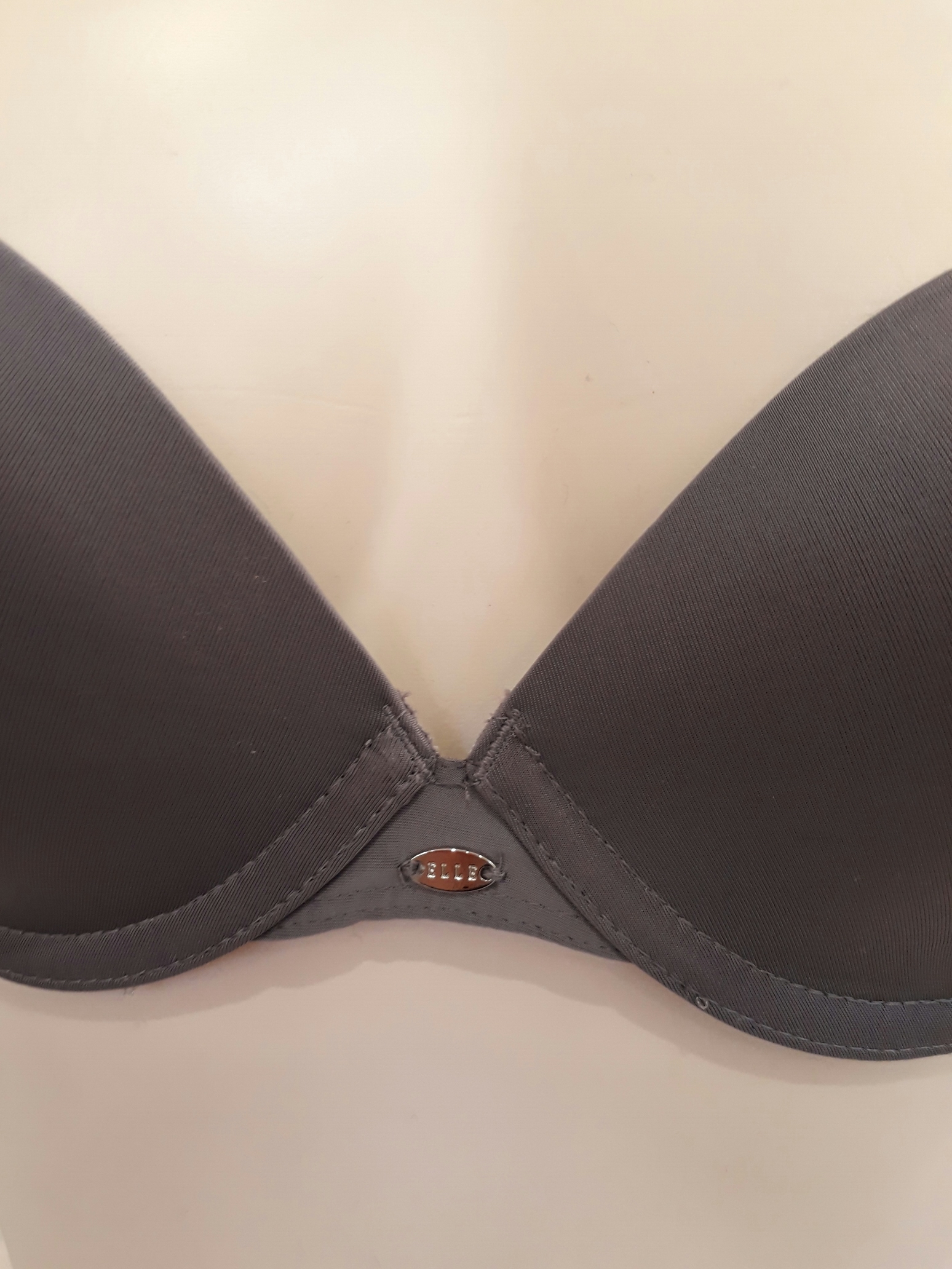 Elle - Charcoal Simple Bra EPB2917