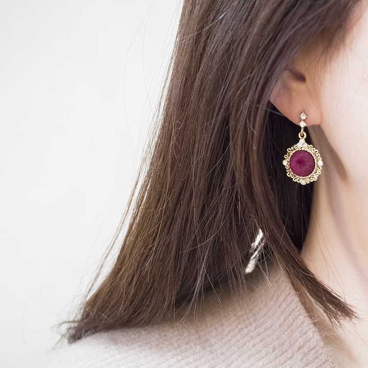 Glam Jewel Bold Drop Earrings Antique Winter Party