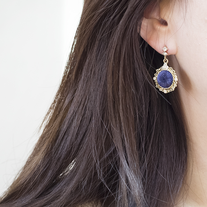 Glam Jewel Bold Drop Earrings Antique Winter Party