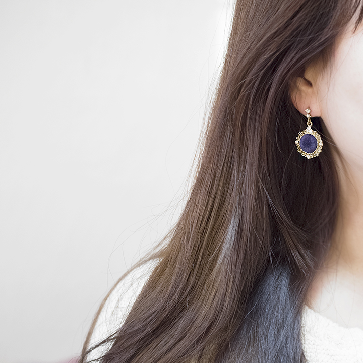 Glam Jewel Bold Drop Earrings Antique Winter Party