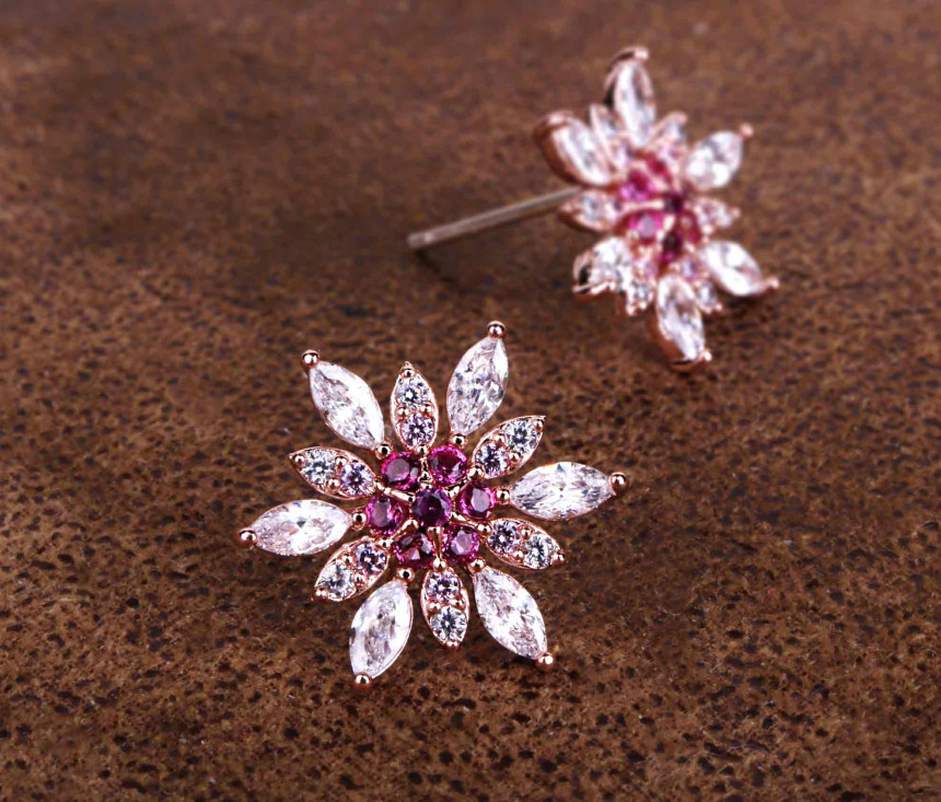 Volare lubi snow flake earrings SPE310 Elegantly r