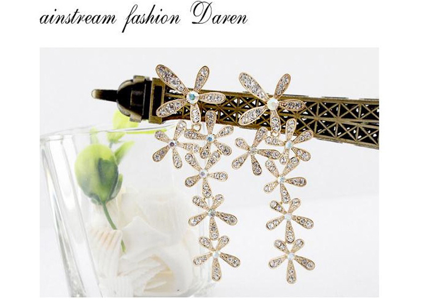 Drop Earrings Women 20s Crystal Accessory Store Je