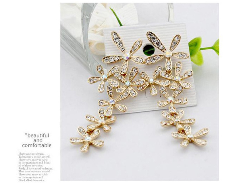 Drop Earrings Women 20s Crystal Accessory Store Je