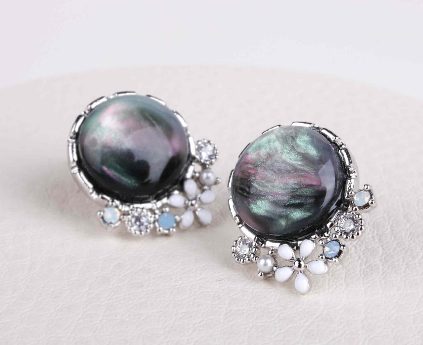 Boreal Gray Earrings Earrings Silver Earrings SPE3