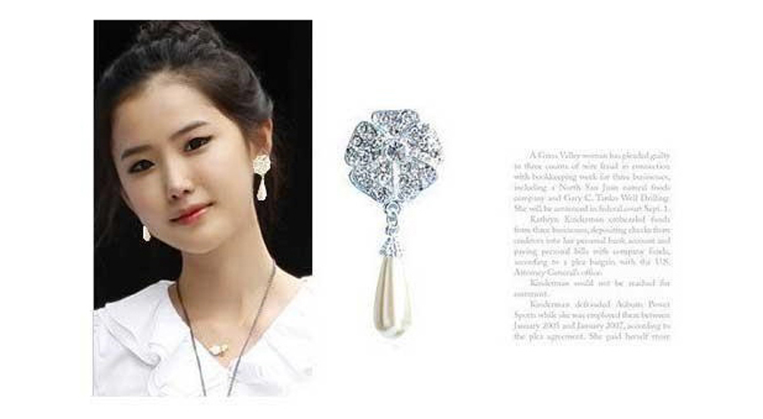 Drop Earrings Women 20s Crystal Accessory Store Je