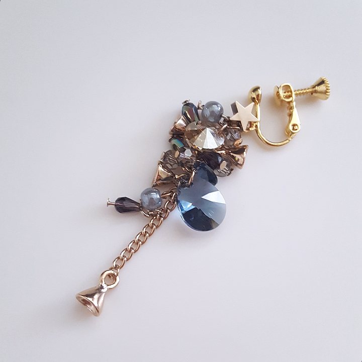 Handmade Earrings 2color colorful drop