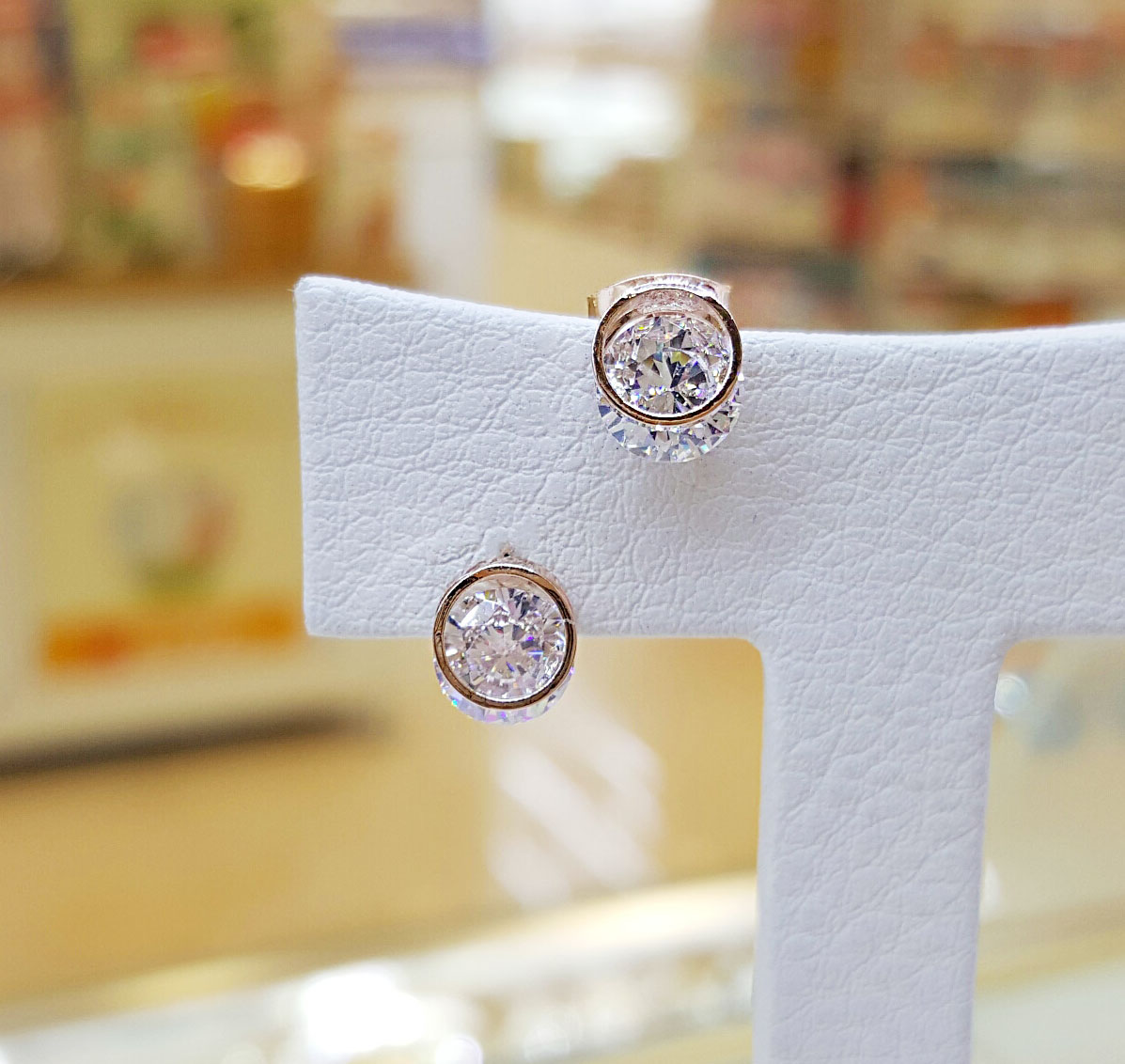 Volare Circle Cubic Silver Earrings SPE312 Tidy Mi