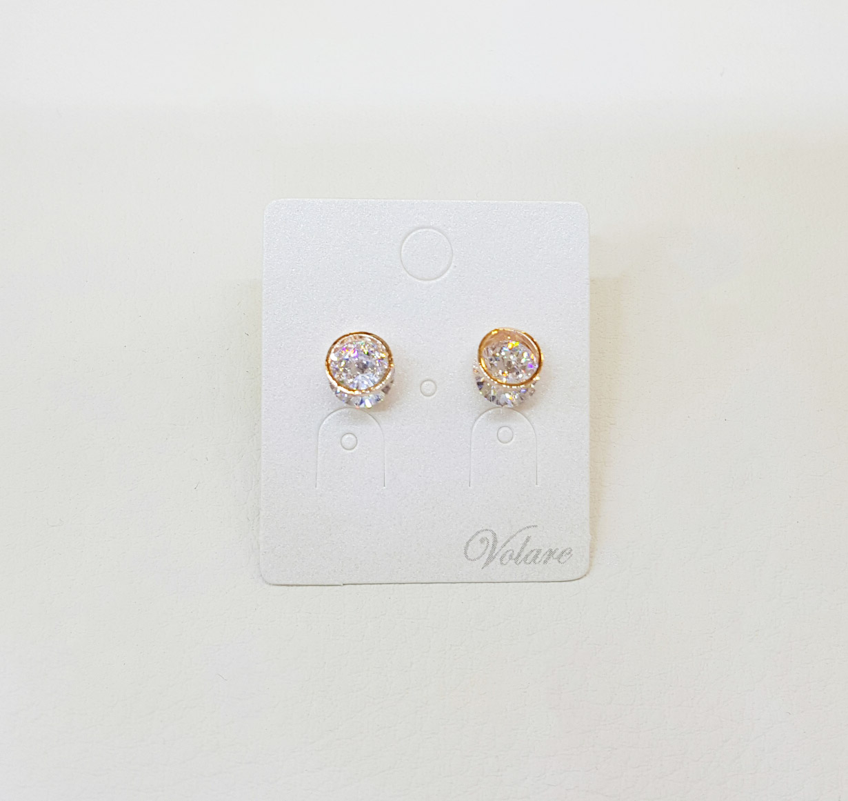 Volare Circle Cubic Silver Earrings SPE312 Tidy Mi