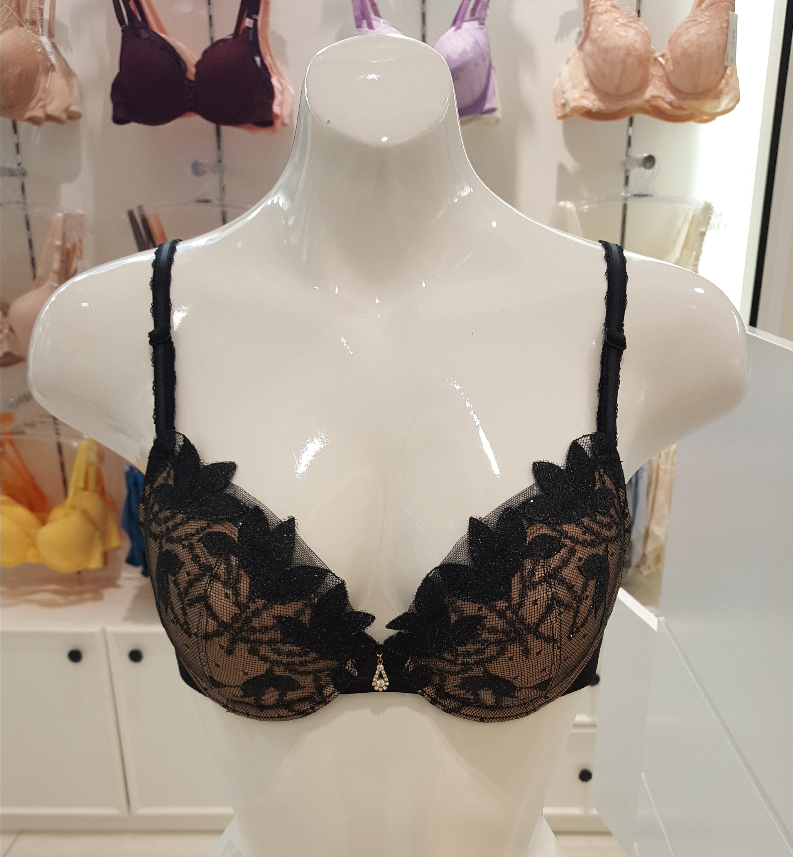 Vivian Couture Petal Patch Bra BR817A luxurious fe