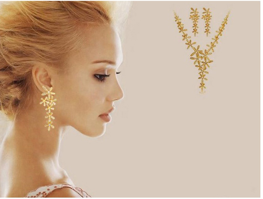 Drop Earrings Women 20s Crystal Accessory Store Je