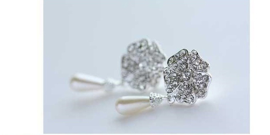 Drop Earrings Women 20s Crystal Accessory Store Je