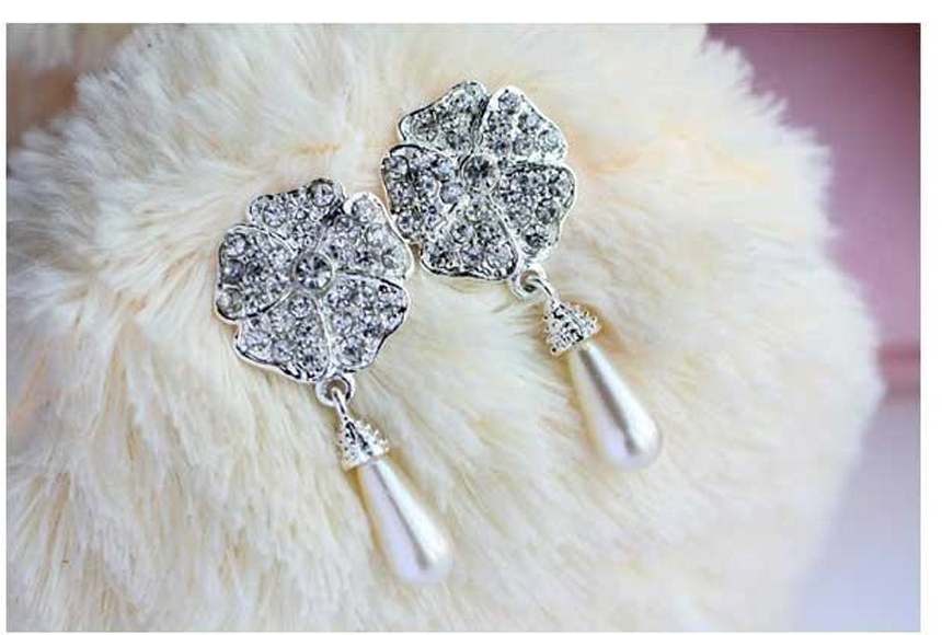 Drop Earrings Women 20s Crystal Accessory Store Je