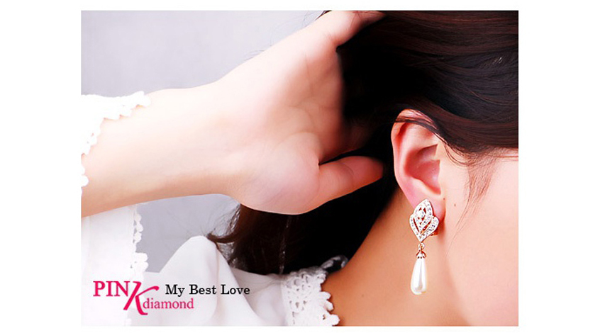 Drop Earrings Women 20s Crystal Accessory Store Je