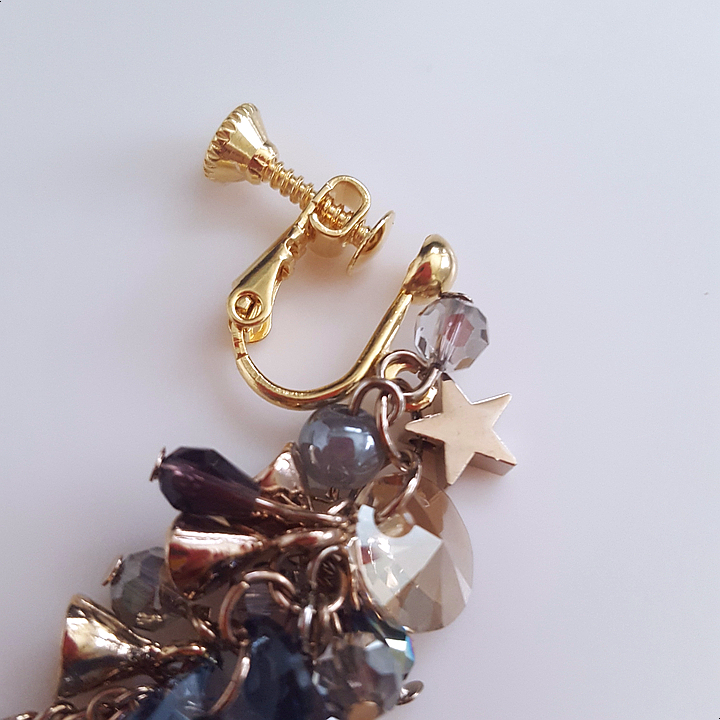 Handmade Earrings 2color colorful drop