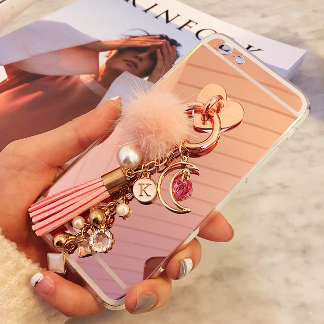 <b><p>Galaxy Note Pom foam Initi Keyring Tassel</p></b><b><p>ギャラクシーノート8ポンポンがイニシャルキーリングタッセルケースiPhone 8のガールフレンドの贈</p></b><br /><br /><p align='center'>