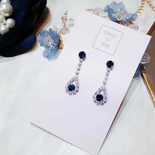 May Eye cubic drop earrings