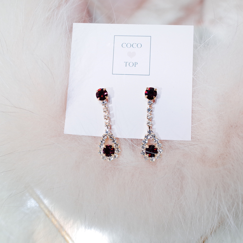 May Eye cubic drop earrings