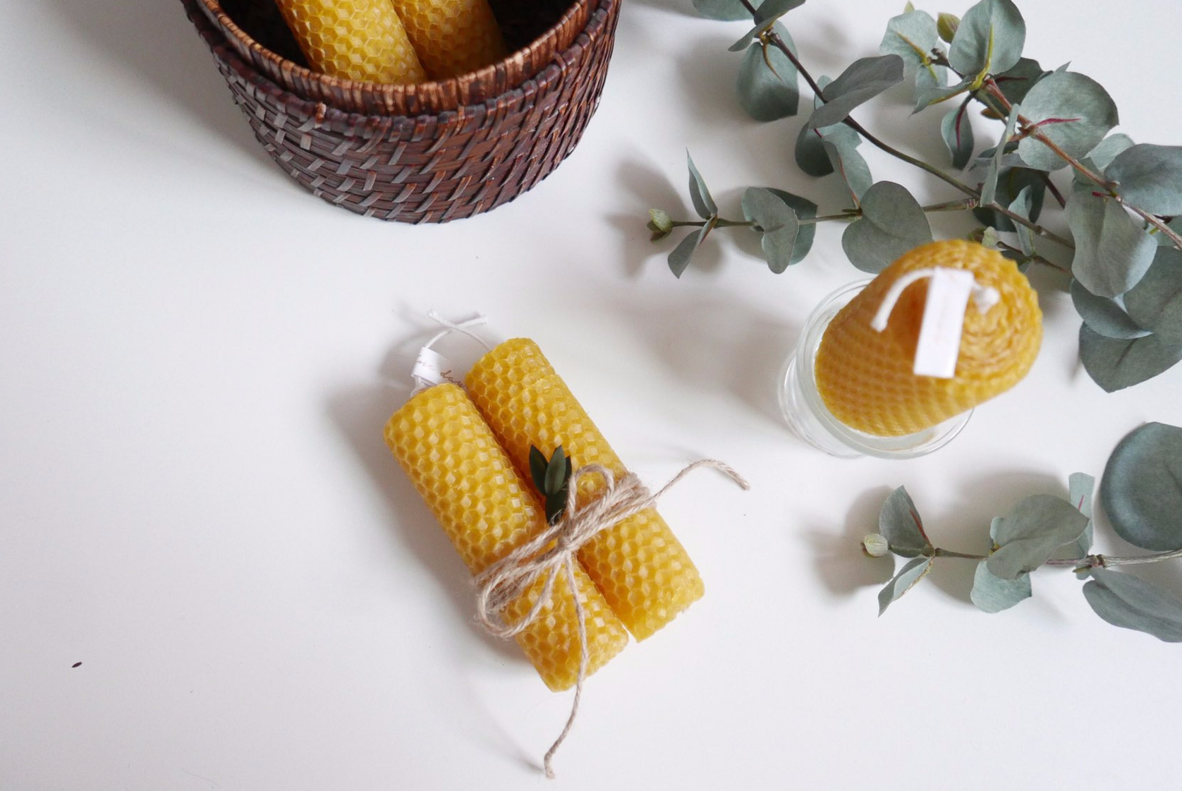 Honey Honey Beads Sheets Candle Beeswax Mineral Du