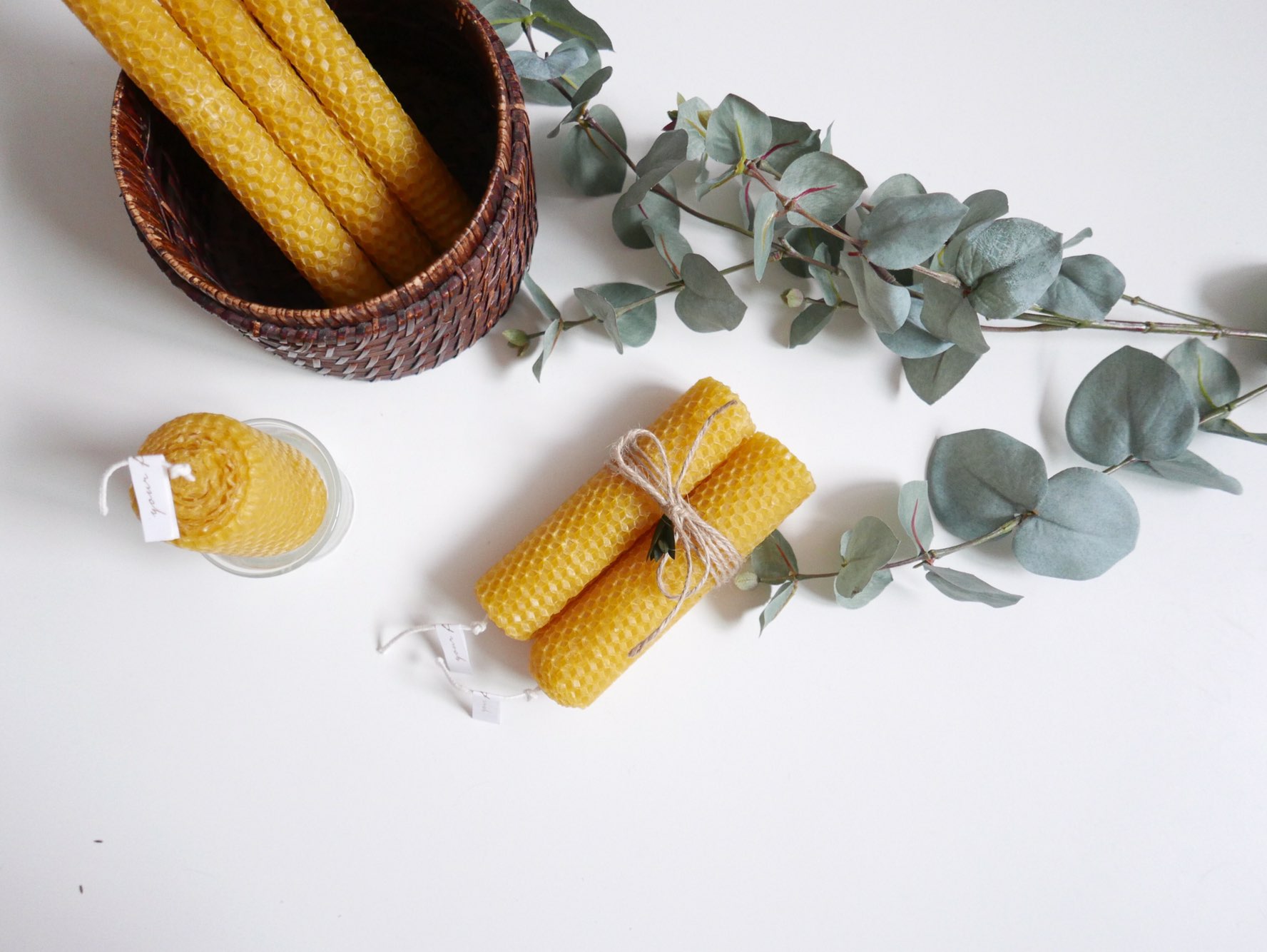 Honey Honey Beads Sheets Candle Beeswax Mineral Du