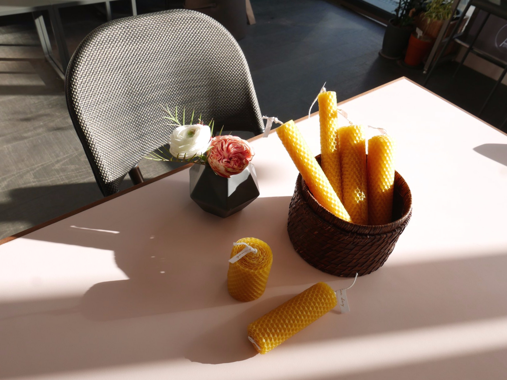 Honey Honey Beads Sheets Candle Beeswax Mineral Du