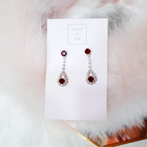 May Eye cubic drop earrings