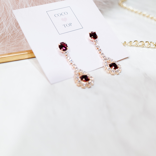 May Eye cubic drop earrings